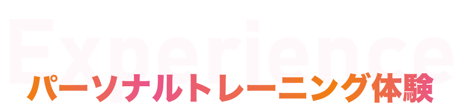パーソナルトレーニング体験の流れ